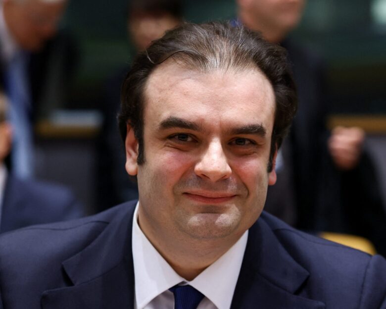Ο υπουργός Οικονομικών Κυριάκος Πιερακάκης στη συνάντηση των υπουργών Οικονομικών στις Βρυξέλλες