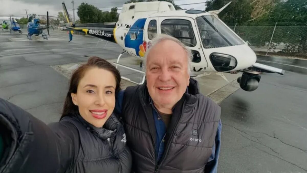 Eliana Moreno και George Marciniw, το πλήρωμα του ελικοπτέρου του NBC