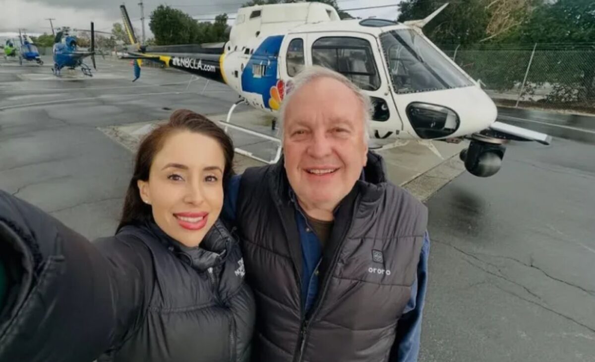 Eliana Moreno και George Marciniw, το πλήρωμα του ελικοπτέρου του NBC
