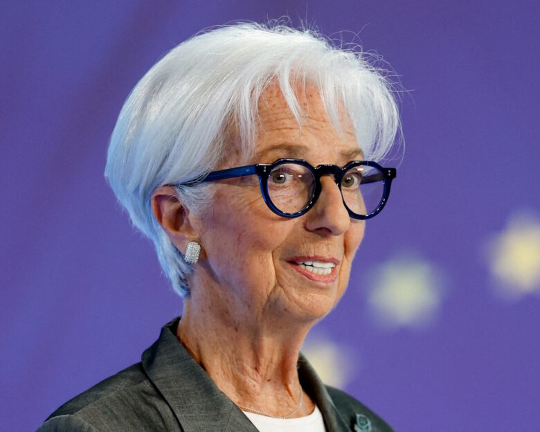 FILE PHOTO: European Central Bank President Christine Lagarde addresses a press conference following the ECB Governing Council meeting at the ECB headquarters in Frankfurt, Germany, July 23, 2026. REUTERS/Heiko Becker/File Photo