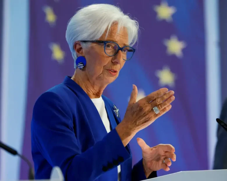European Central Bank (ECB) President Christine Lagarde speaks to reporters following the Governing Council's meeting, in Frankfurt, Germany June 11, 2026