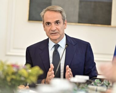 Ο Κυριάκος Μητσοτάκης στο υπουργικό συμβούλιο