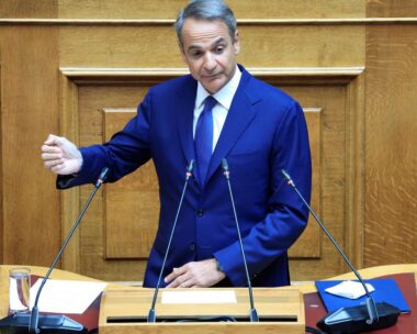 Ο Κυριάκος Μητσοτάκης στη Βουλή