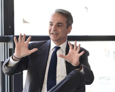 Ο Κυριάκος Μητσοτάκης στο Μουσείο της Ακρόπολης