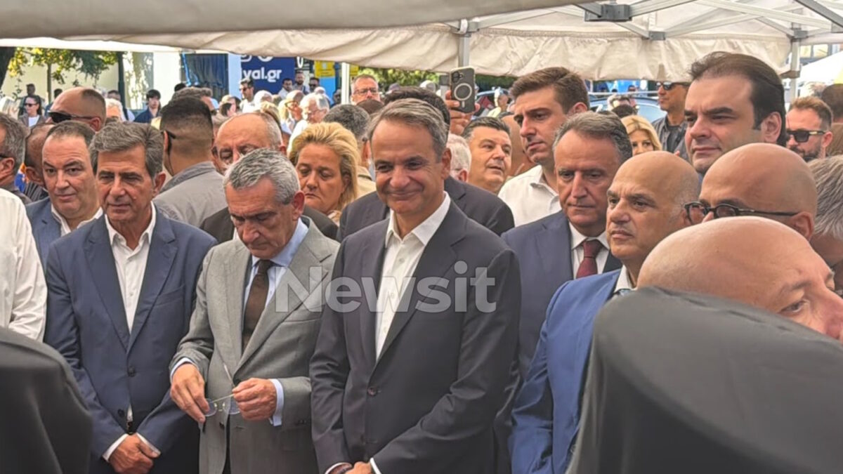 O Kυριάκος Μητσοτάκης στη ΔΕΘ