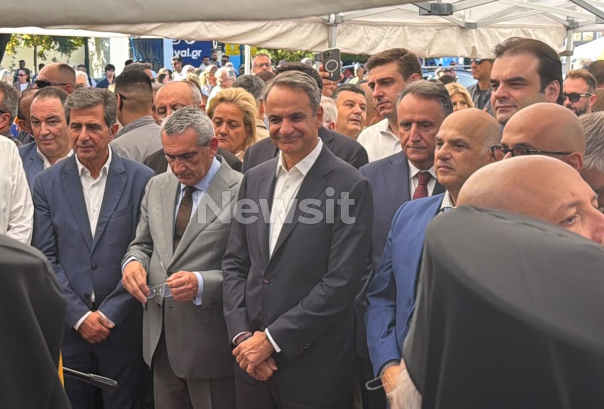 O Kυριάκος Μητσοτάκης στη ΔΕΘ