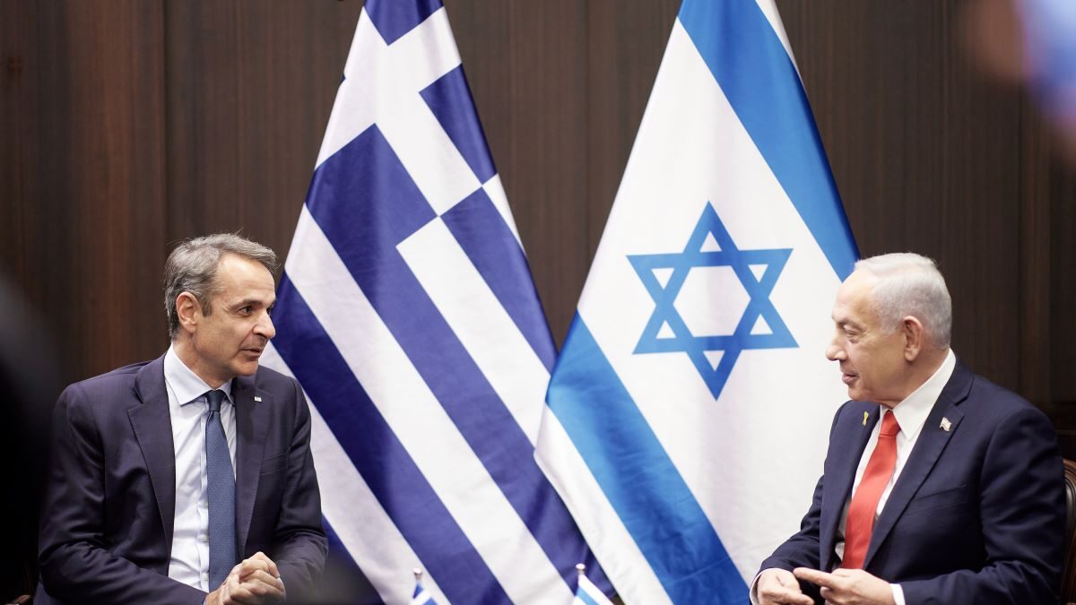 Ο Κυριάκος Μητσοτάκης με τον Μπέντζαμιν Νετανιάχου