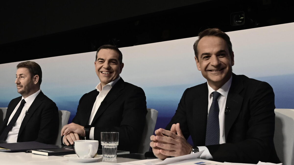 Ανδρουλάκης, Τσίπρας και Μητσοτάκης