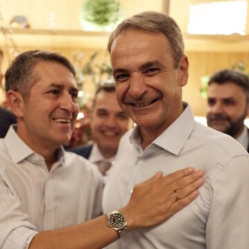 Ο Γιώργος Μυλωνάκης με τον Κυριάκο Μητσοτάκη