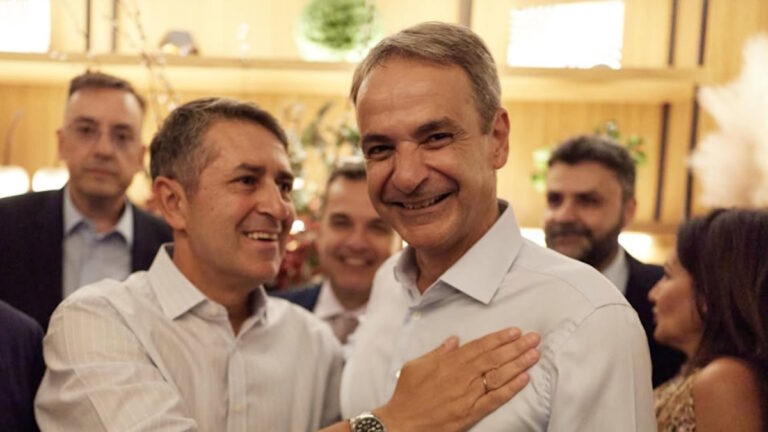 Ο Γιώργος Μυλωνάκης με τον Κυριάκο Μητσοτάκη