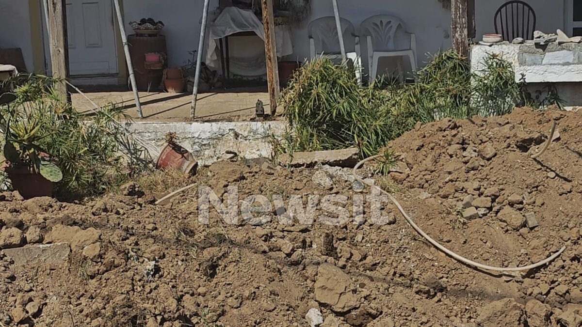 Η αυλή της ηλικιωμένης στον Μαραθώνα