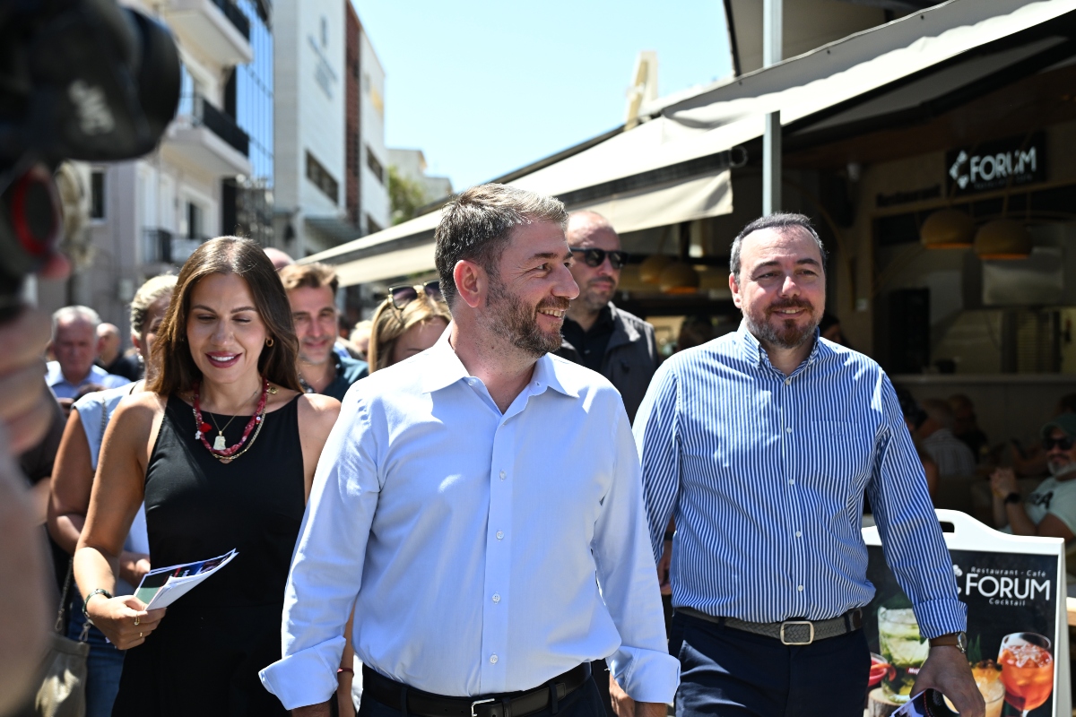 Ο Νίκος Ανδρουλάκης στο Ηράκλειο