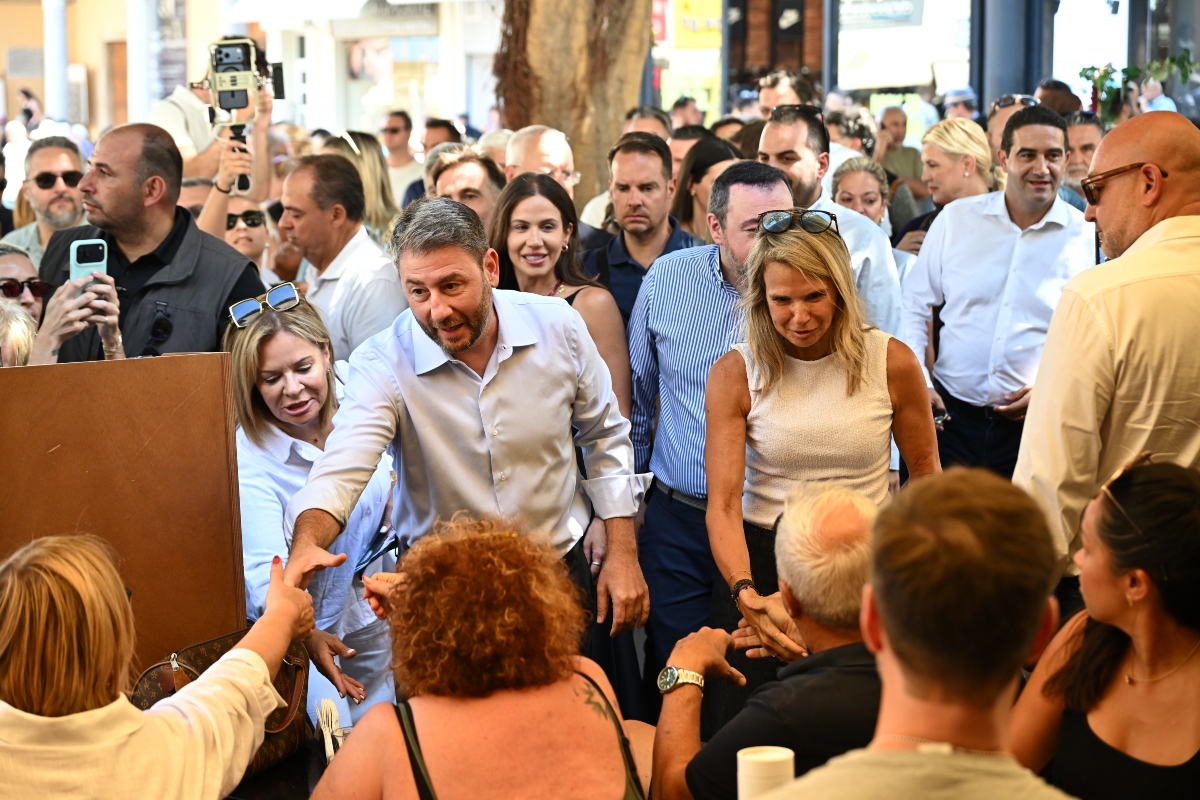 Ο Νίκος Ανδρουλάκης στο Ηράκλειο