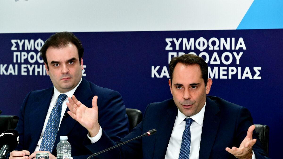 ΣΥΝΕΝΤΕΥΞΗ ΤΥΠΟΥ ΓΙΑ ΤΗΝ ΕΞΕΙΔΙΚΕΥΣΗ ΤΩΝ ΟΙΚΟΝΟΜΙΚΩΝ ΜΕΤΡΩΝ ΤΗΣ ΚΥΒΕΡΝΗΣΗΣ ΠΟΥ ΑΝΑΚΟΙΝΩΘΗΚΑΝ ΣΤΗΝ 90η ΔΕΘ ΣΤΟ ΥΠΟΥΡΓΕΙΟ ΕΘΝΙΚΗΣ ΟΙΚΟΝΟΜΙΑΣ