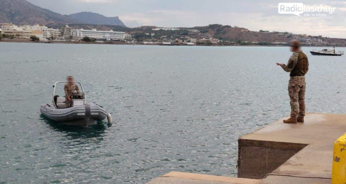 Σε εξέλιξη επιχείρηση απομάκρυνσης των πυρομαχικών από τον βυθό του όρμου της Ιεράπετρας