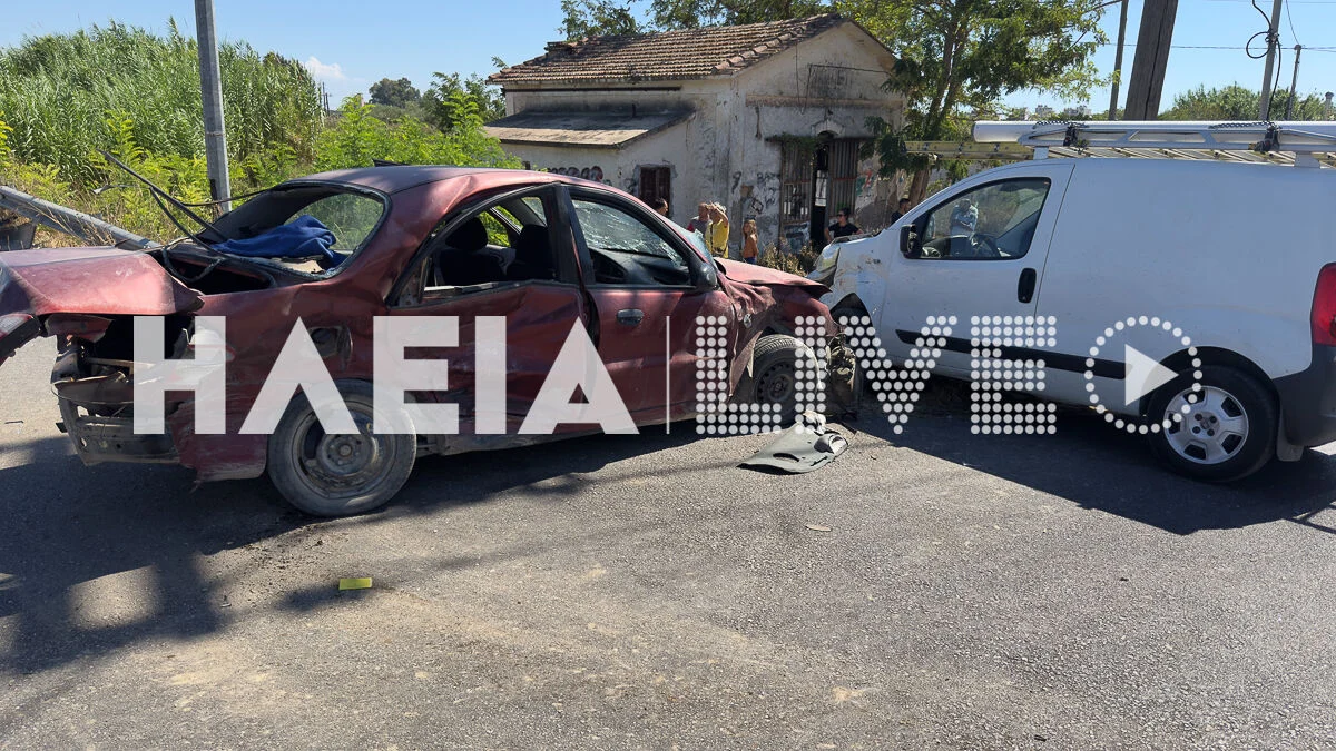 Τραγωδία στον Πύργο: Ένας νεκρός και τέσσερις τραυματίες σε σφοδρή καραμπόλα