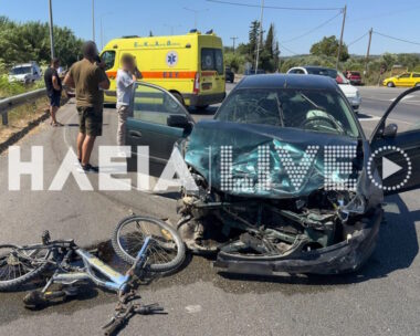 Τραγωδία στον Πύργο: Ένας νεκρός και τέσσερις τραυματίες σε σφοδρή καραμπόλα