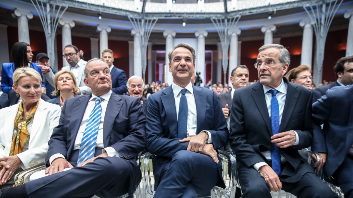 Κώστας Καραμανλής, Κυριάκος Μητσοτάκης και Αντώνης Σαμαράς σε παλαιότερη εκδήλωση