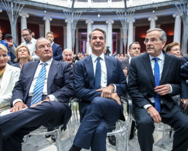 Κώστας Καραμανλής, Κυριάκος Μητσοτάκης και Αντώνης Σαμαράς σε παλαιότερη εκδήλωση