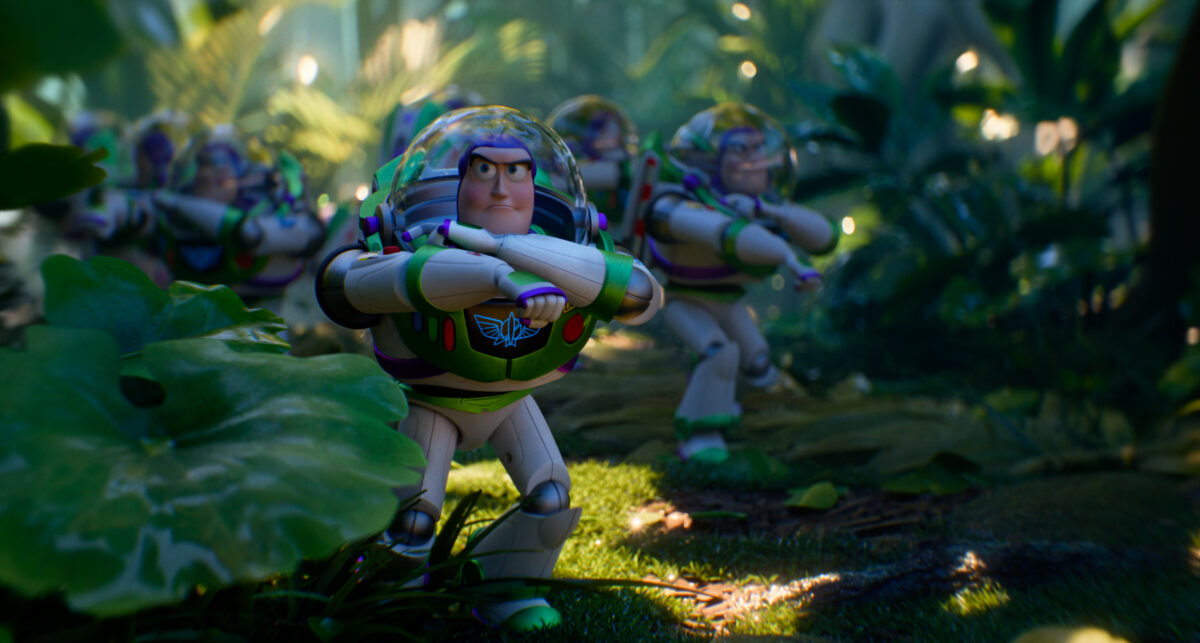 Buzz Lightyear (voiced by Tim Allen) in TOY STORY 5. Disney and Pixar’s “Toy Story 5" releases in theaters June 19, 2026. © 2025 Disney