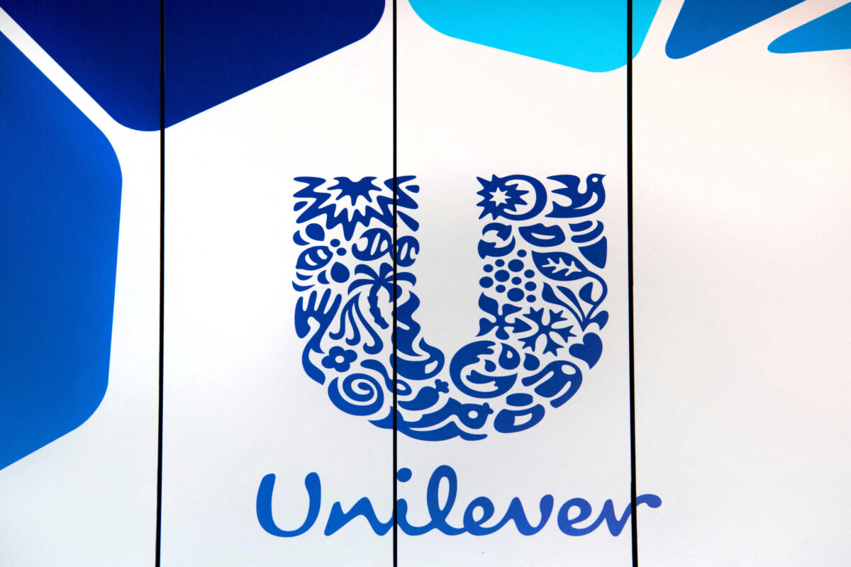 FILE PHOTO: The logo of Unilever is seen at the headquarters in Rotterdam, Netherlands August 21, 2018.
