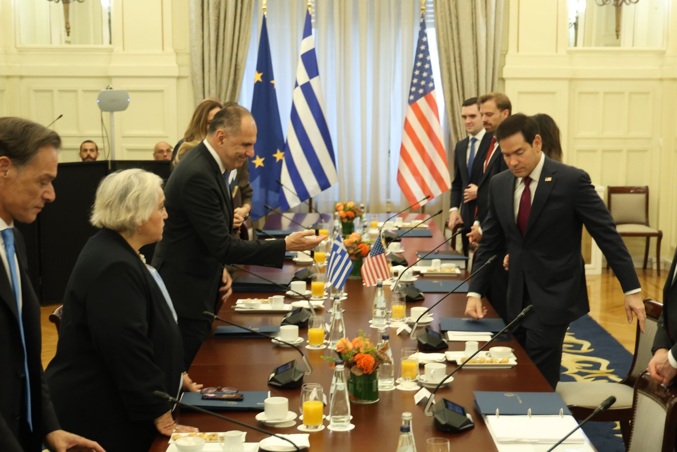 Υπουργείο Εξωτερικών. Συνάντηση του Υπ. Εξωτερικών Γιώργου Γεραπετρίτη με τον ομόλογο του των ΗΠΑ Μάρκο Ρούμπιο. 6ος Γύρος του Στρατηγικού Διαλόγου Ελλάδος-ΗΠΑ. Τετάρτη 7 Οκτωβρίου 2026 (ΓΙΑΝΝΗΣ ΠΑΝΑΓΟΠΟΥΛΟΣ / EUROKINISSI)