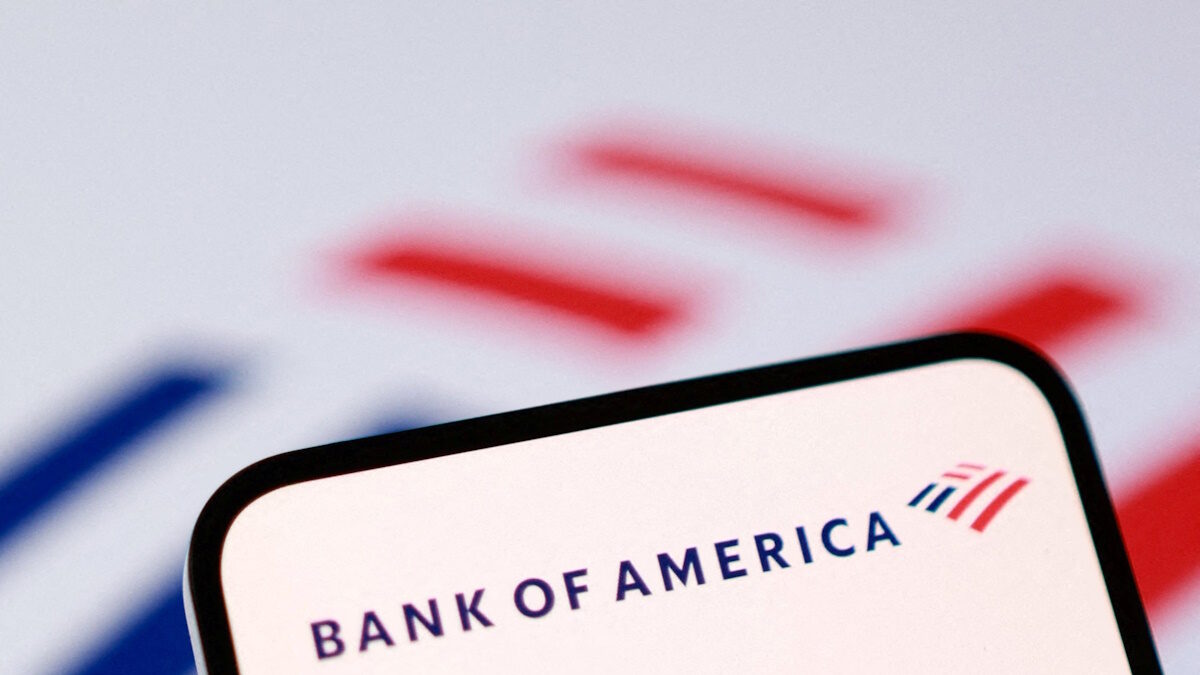 FILE PHOTO: Bank of America's logo appears in this illustration created on December 1, 2025