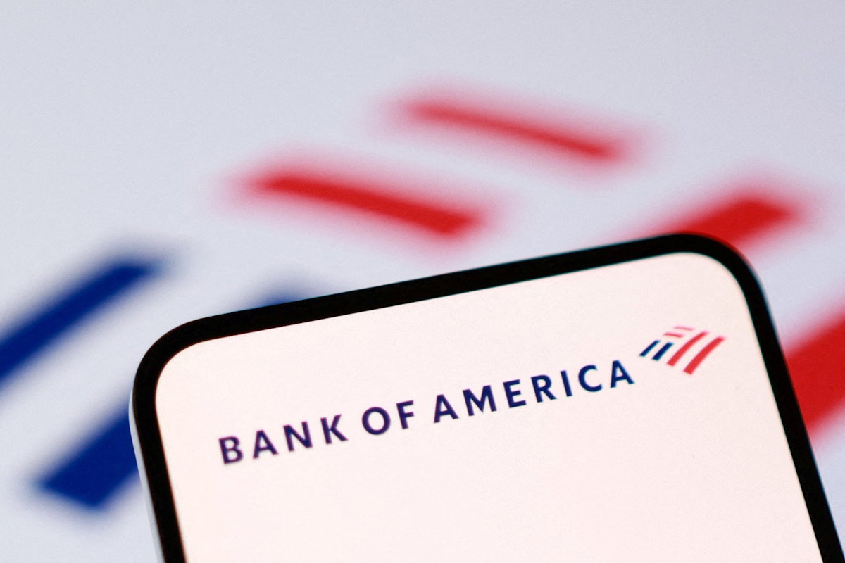 FILE PHOTO: Bank of America's logo appears in this illustration created on December 1, 2025