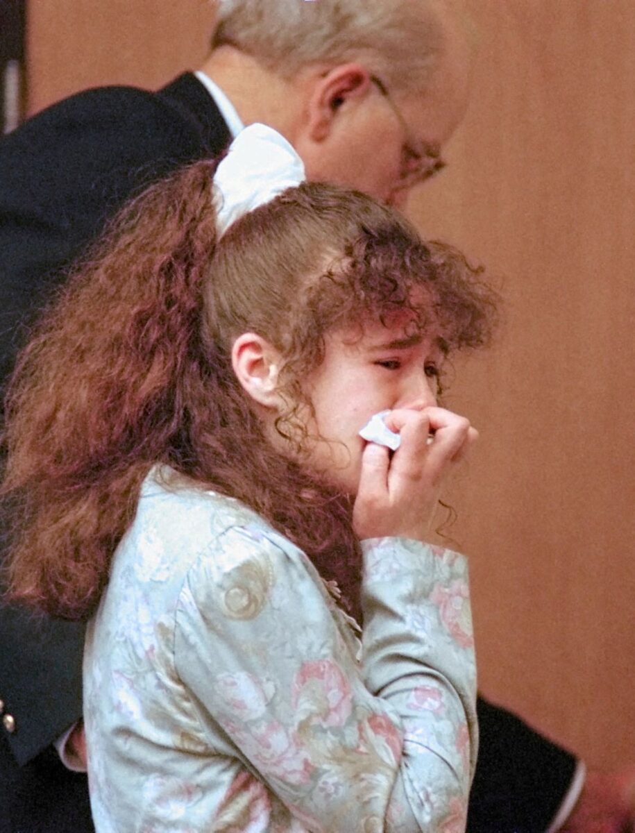 A picture taken on March 30, 1996 shows Christa Pike being escorted from Knox County Criminal Court in Knoxville, Tennessee, US, after being sentenced to death for the murder of Colleen A. Slemmer, obtained by Reuters on September 30, 2026. Joe Howell