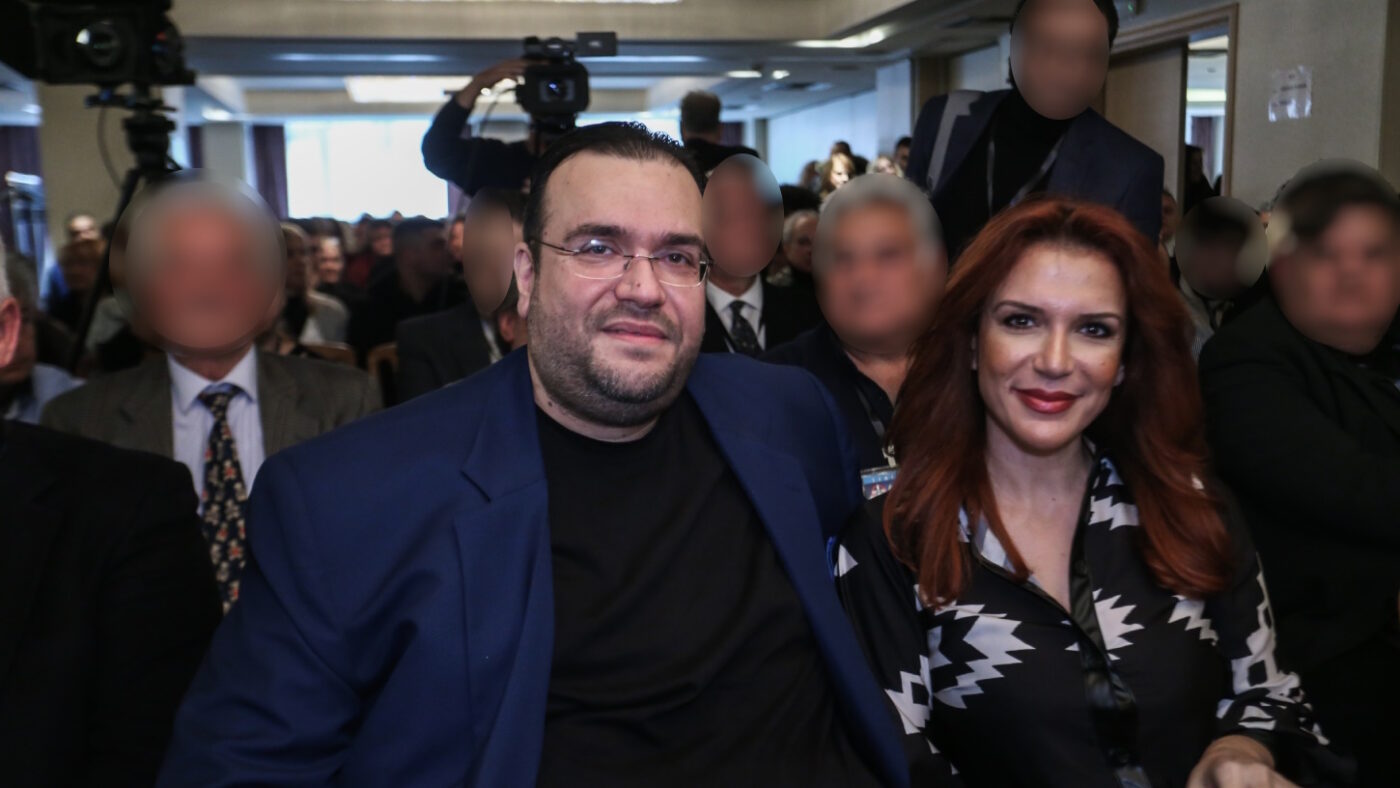 Ο Δημήτρης Καμπούρης με την σύζυγό του