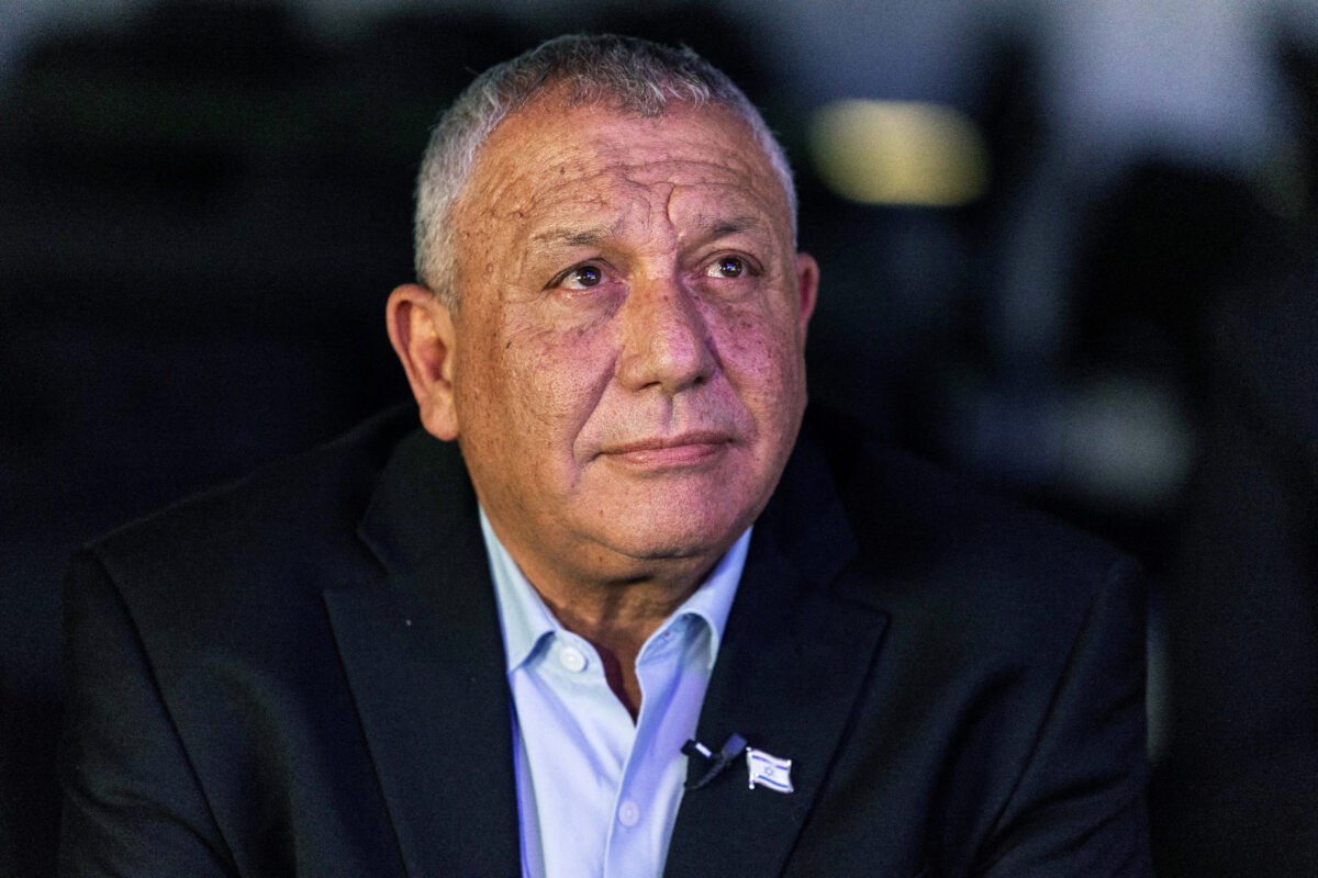 FILE PHOTO: Former Israeli military chief Gadi Eisenkot, who is running for prime minister in the next Israeli elections, attends MUNI EXPO, a municipal conference, in Tel Aviv, Israel June 24, 2026. REUTERS