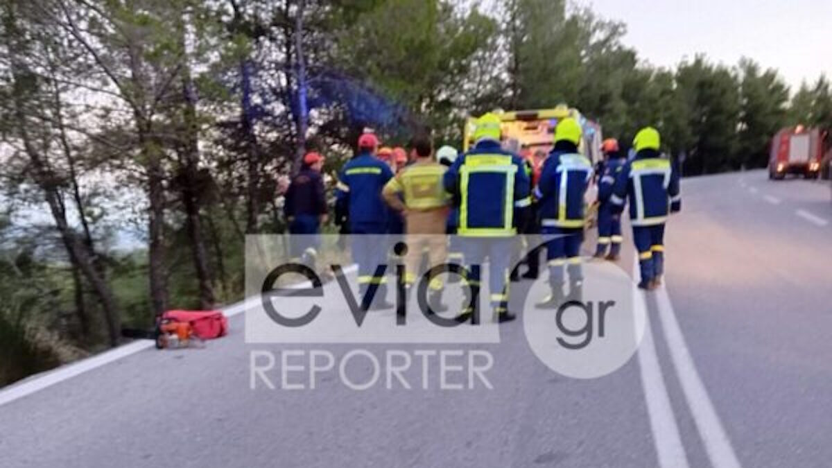 Νέο σοβαρό τροχαίο στην Εύβοια: Αυτοκίνητο έπεσε σε γκρεμό - Παππούς, γιαγιά και εγγόνι 19 μηνών τραυματίστηκαν