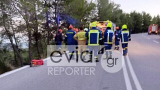 Νέο σοβαρό τροχαίο στην Εύβοια: Αυτοκίνητο έπεσε σε γκρεμό - Παππούς, γιαγιά και εγγόνι 19 μηνών τραυματίστηκαν