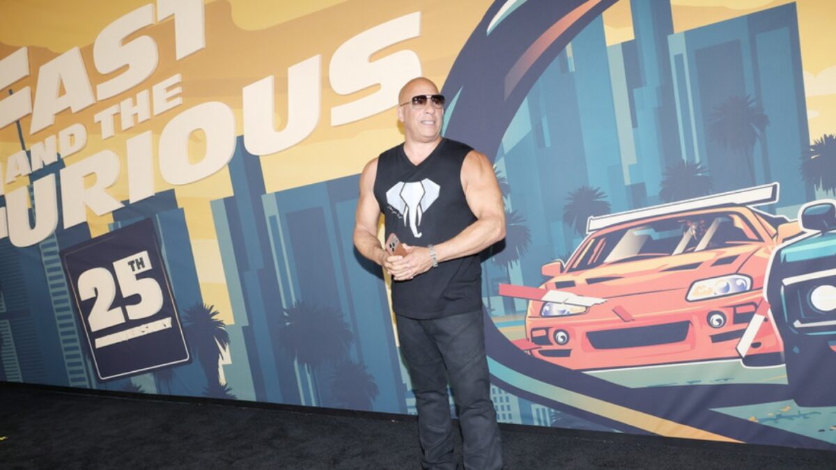 Ο Βιν Ντίζελ στην πρεμιέρα του «Fast & Furious»
