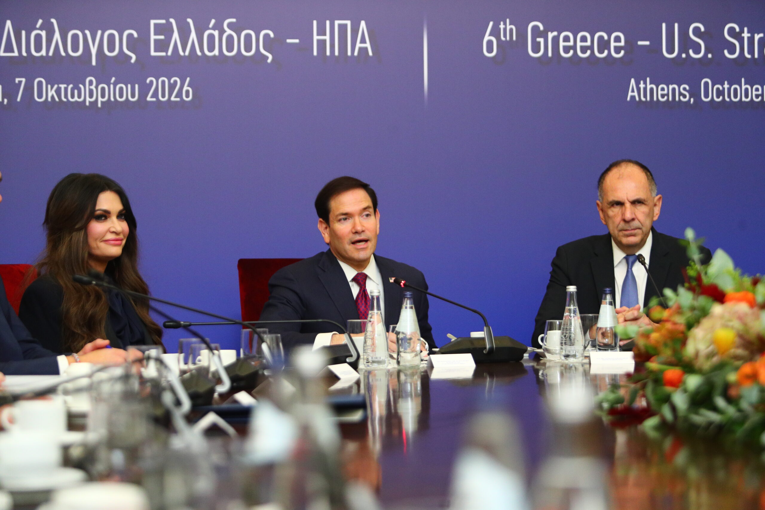 Υπουργείο Εξωτερικών. Συνάντηση του Υπ. Εξωτερικών Γιώργου Γεραπετρίτη με τον ομόλογο του των ΗΠΑ Μάρκο Ρούμπιο. 6ος Γύρος του Στρατηγικού Διαλόγου Ελλάδος-ΗΠΑ. Τετάρτη 7 Οκτωβρίου 2026 (ΣΩΤΗΡΗΣ ΔΗΜΗΤΡΟΠΟΥΛΟΣ / EUROKINISSI)