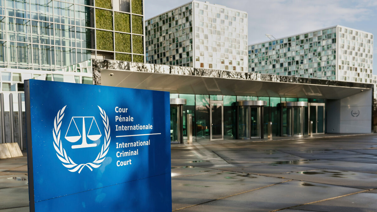 FILE - A general view of the exterior of the International Criminal Court is seen in The Hague, Netherlands, March 12, 2025.
