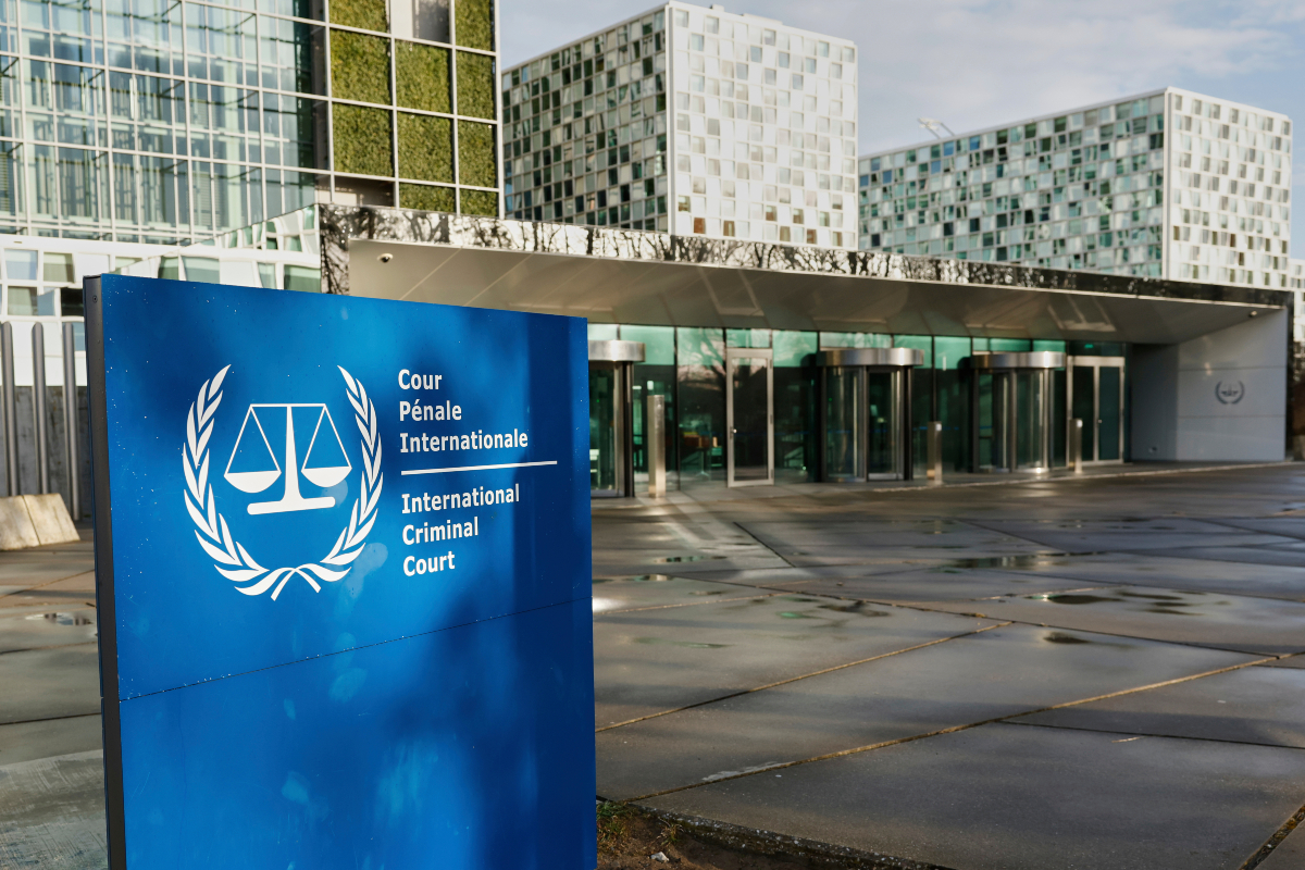 FILE - A general view of the exterior of the International Criminal Court is seen in The Hague, Netherlands, March 12, 2025.