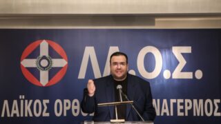 Ο πρόεδρος του ΛΑΟΣ Φίλιππος Καμπούρης