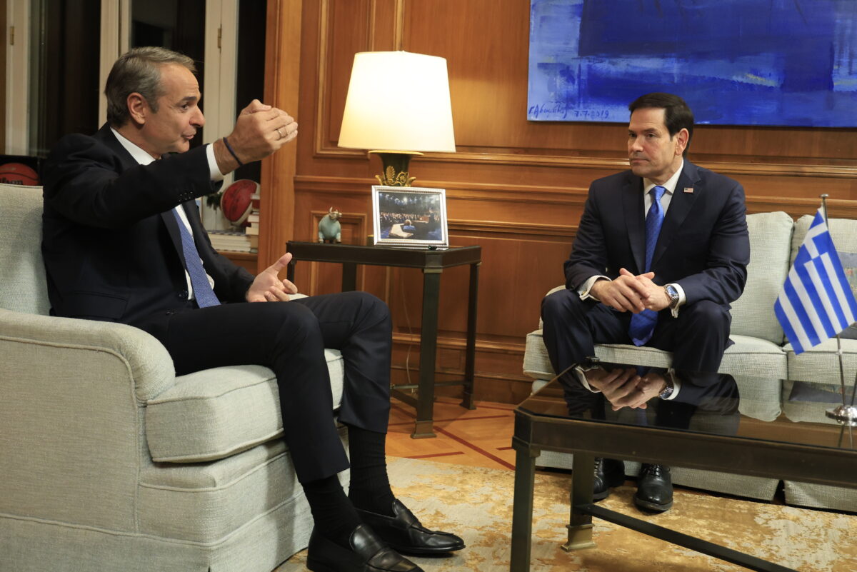 Συνάντηση του Πρωθυπουργού Κυριάκου Μητσοτάκη με τον Υπουργό Εξωτερικών των ΗΠΑ Μάρκο Ρούμπιο.  Τετάρτη 7 Οκτωβρίου 2026 (ΓΙΩΡΓΟΣ ΚΟΝΤΑΡΙΝΗΣ