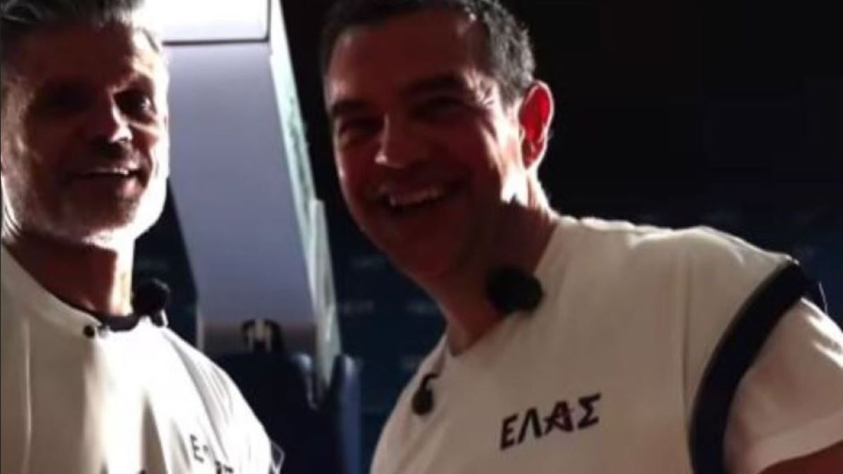 Ο Άγγελος Κορωνιός με τον Αλέξη Τσίπρα