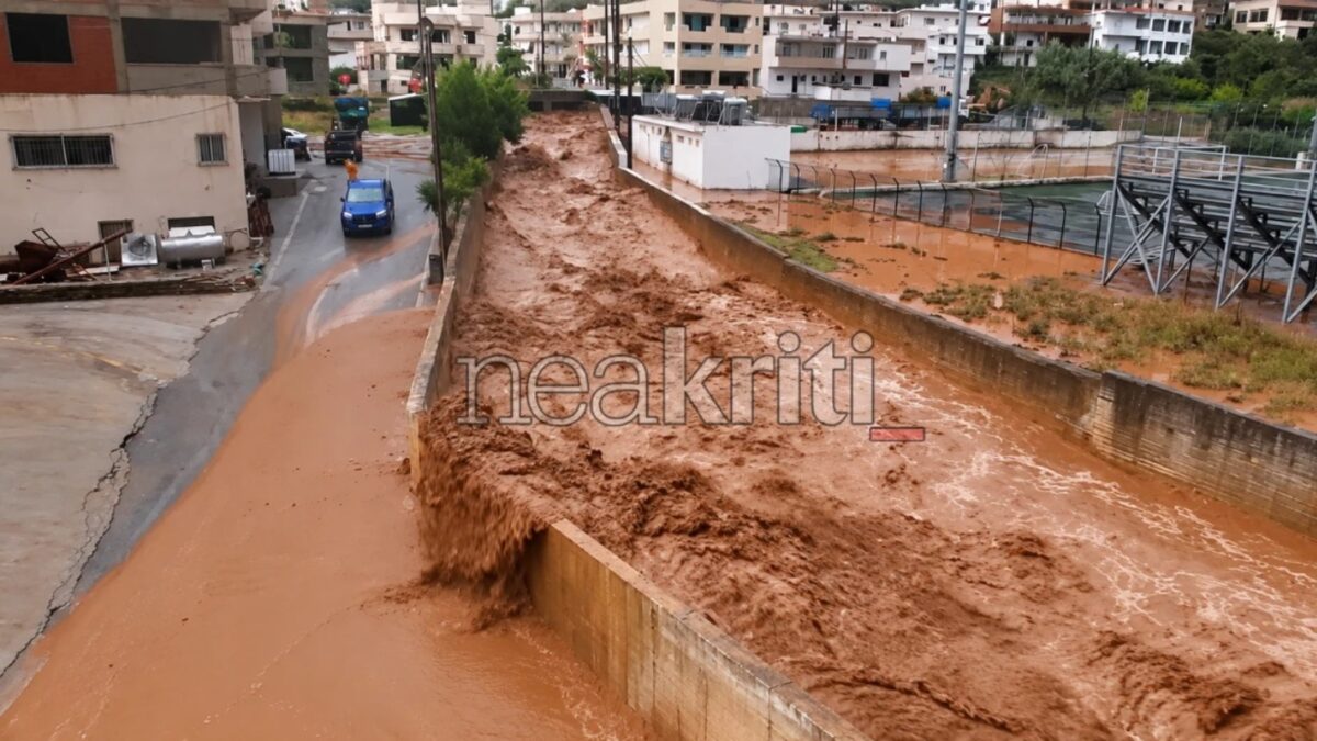 Κακοκαιρία στην Κρήτη: Χωρίς νερό 2.500 κάτοικοι, καλλιέργειες «πνίγηκαν» στις λάσπες – Πλημμύρες, εκκενώσεις και απεγκλωβισμοί