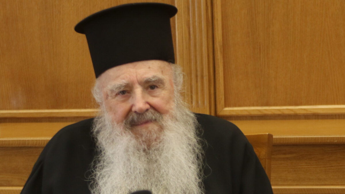 Ο Μητροπολίτης Μηθύμνης Χρυσόστομος