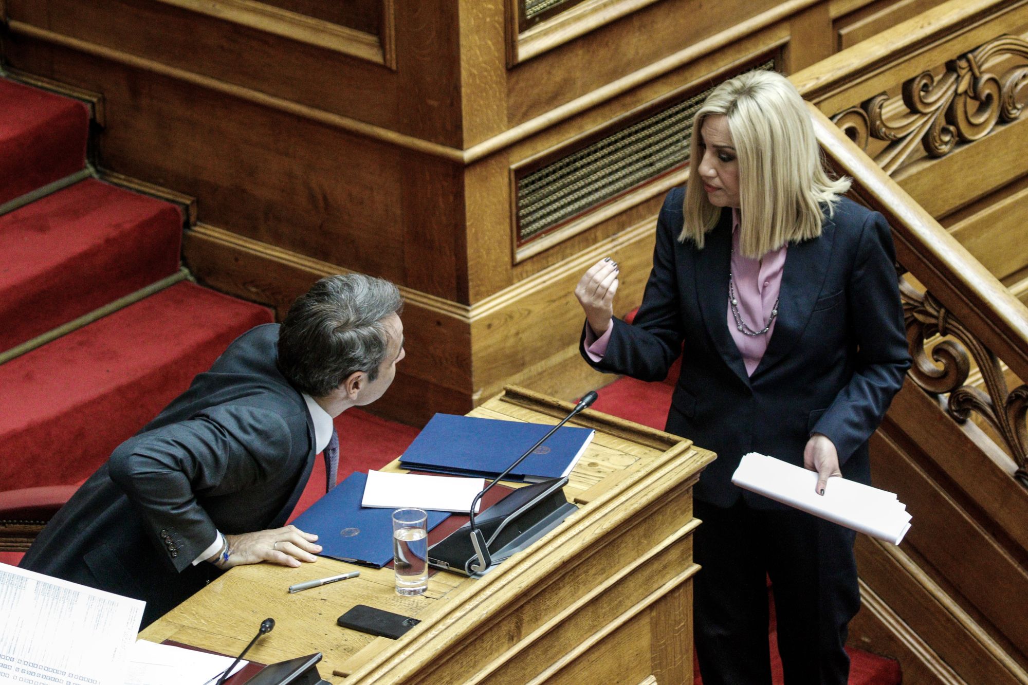 Κυριάκος Μητσοτάκης και Φώφη Γεννηματά