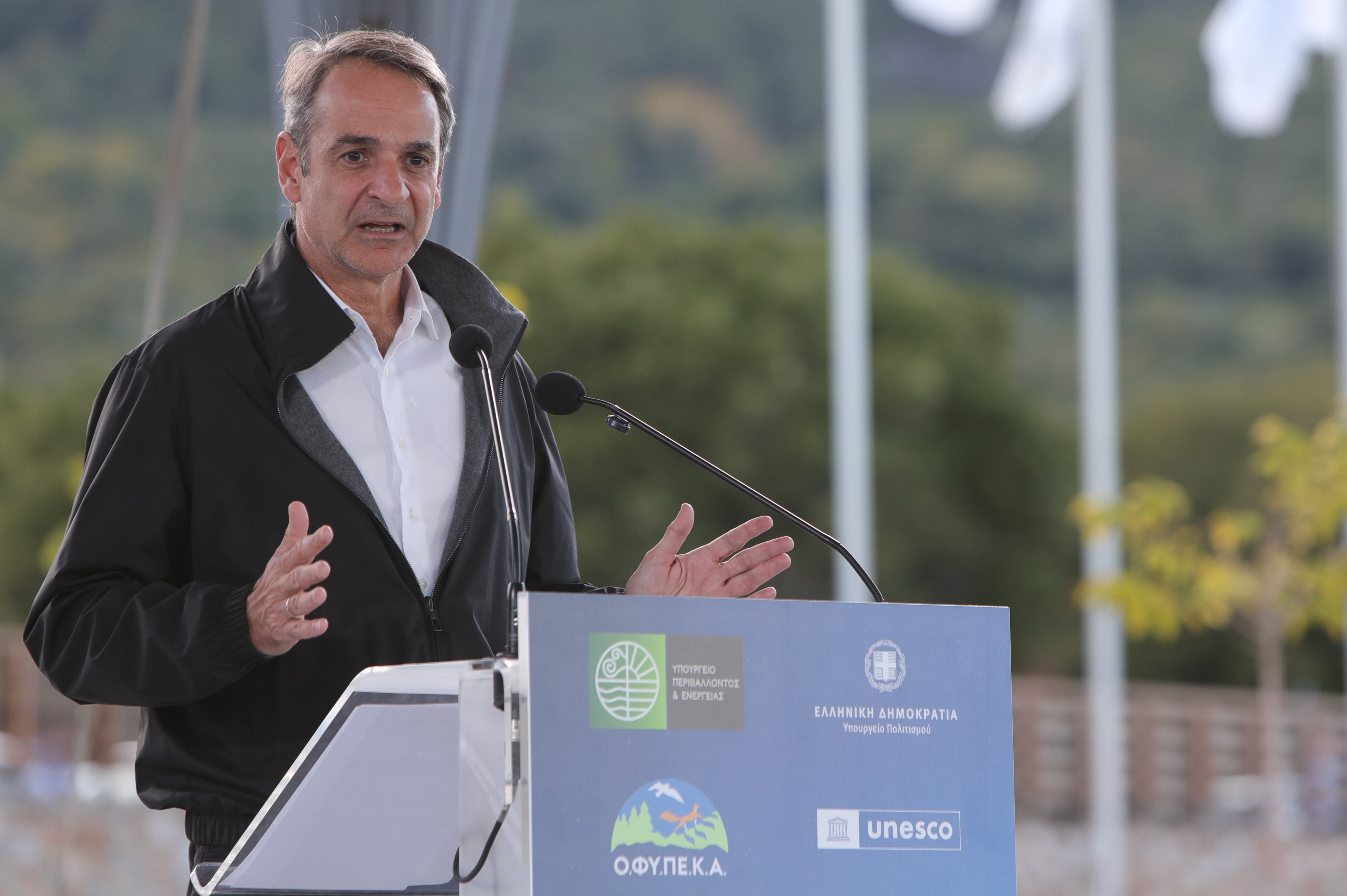 Live η ομιλία Μητσοτάκη στον Όλυμπο: Δικαίωση η ένταξη στην UNESCO - Στόχος η επέκταση του Πάρκου κατά 60%