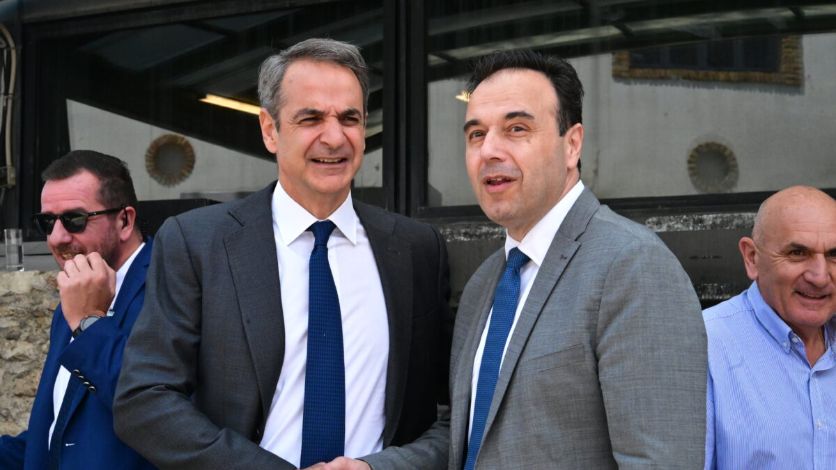Κυριάκος Μητσοτάκης και Δημήτρης Παπαστεργίου