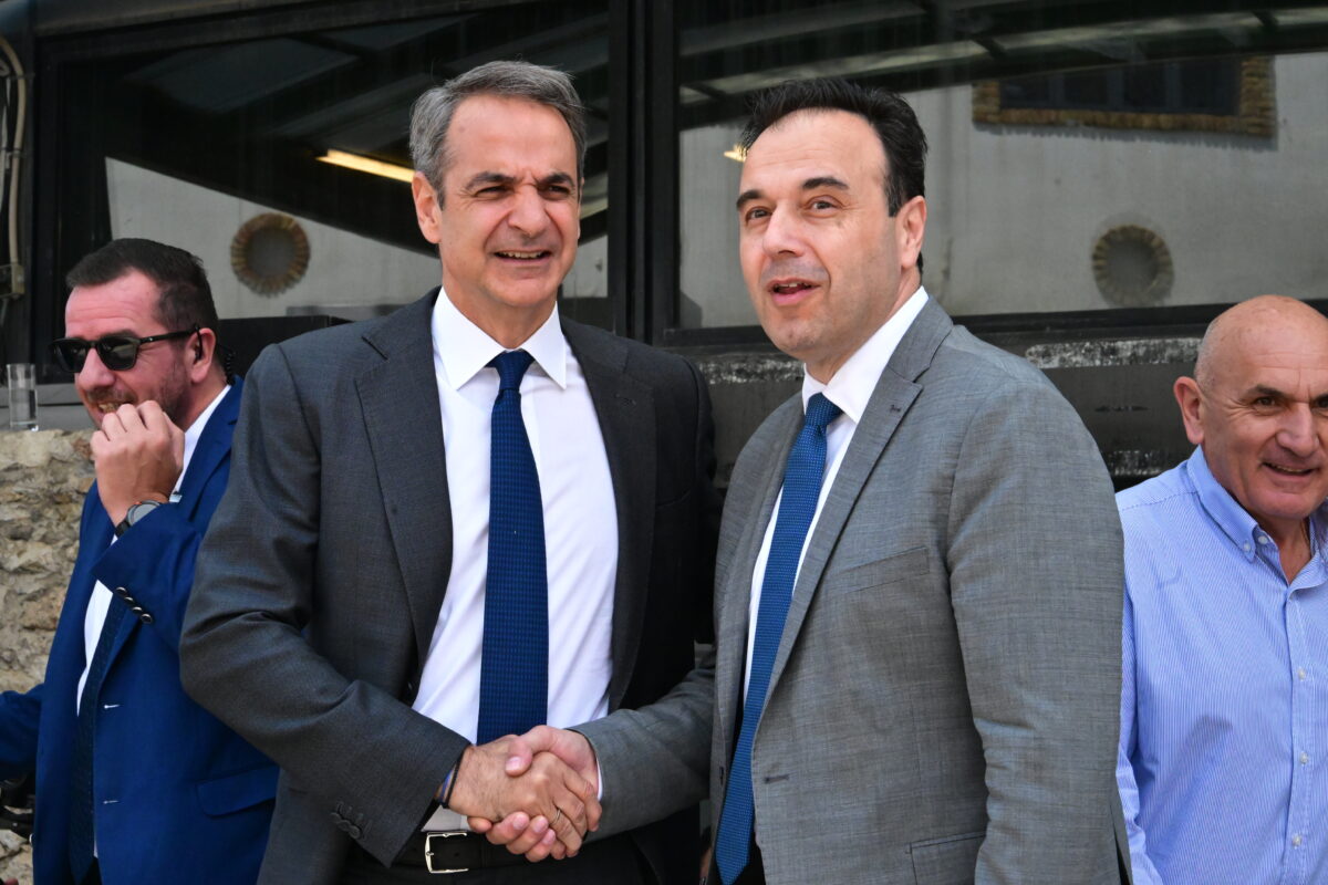 Κυριάκος Μητσοτάκης και Δημήτρης Παπαστεργίου