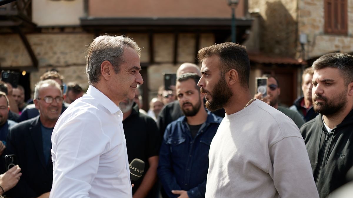 Ο Κυριάκος Μητσοτάκης στη Χαλκιδική