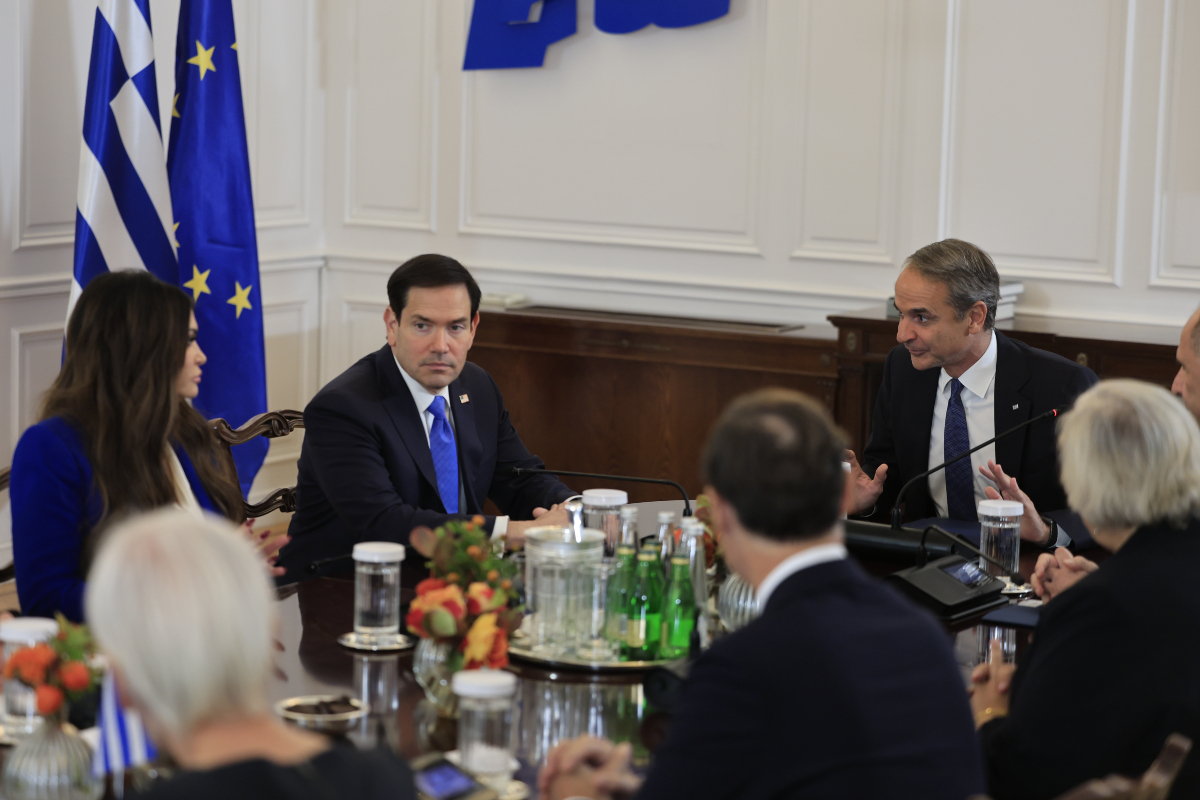 Η ανακοίνωση του Μεγάρου Μαξίμου για τη συνάντηση Μητσοτάκη και Ρούμπιο - Στο επίκεντρο άμυνα, ενέργεια και γεωπολιτικές εξελίξεις