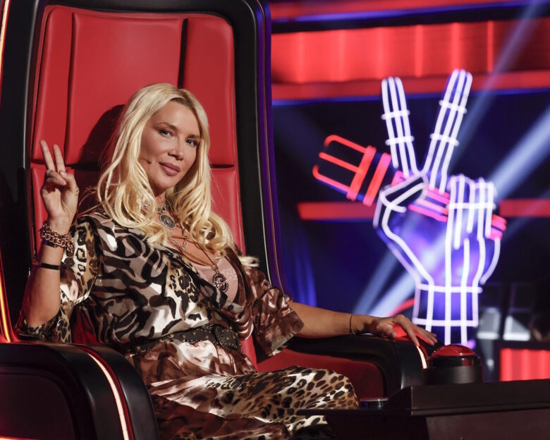Η Πάολα στο πλατό του «The Voice»