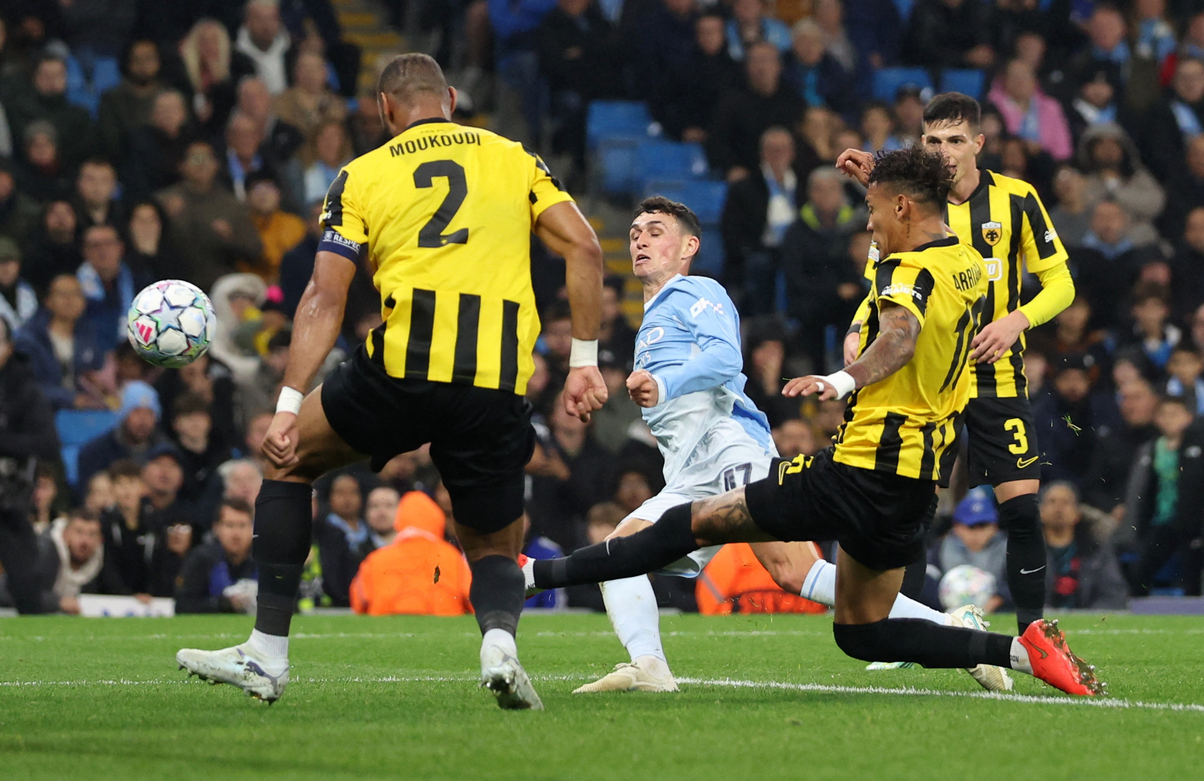 UEFA Champions League – Manchester City v AEK Athens Η φάση με το δεύτερο γκολ της Σίτι / REUTERS/Scott Heppell
